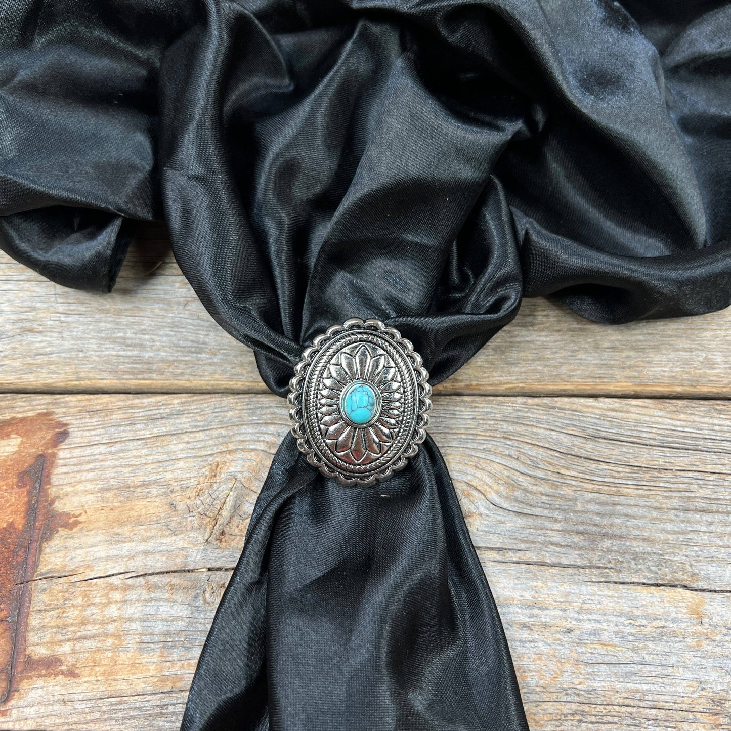 Silver Oval Concho Slide