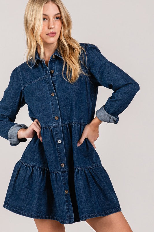 Cowgirl Christmas Dark Denim Mini