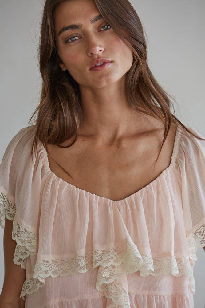 Rodeo Romance Ruffle Top