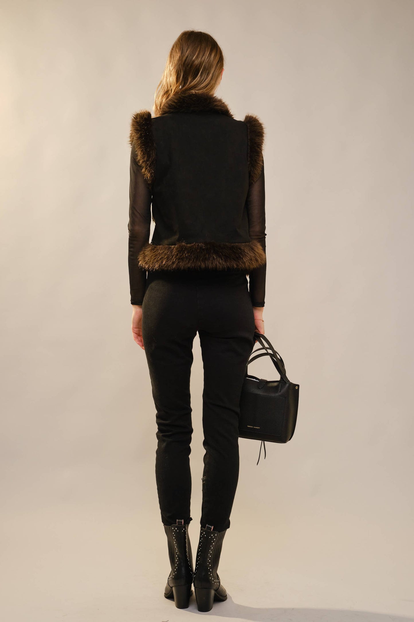 Wildflower Fur-Trimed Vest