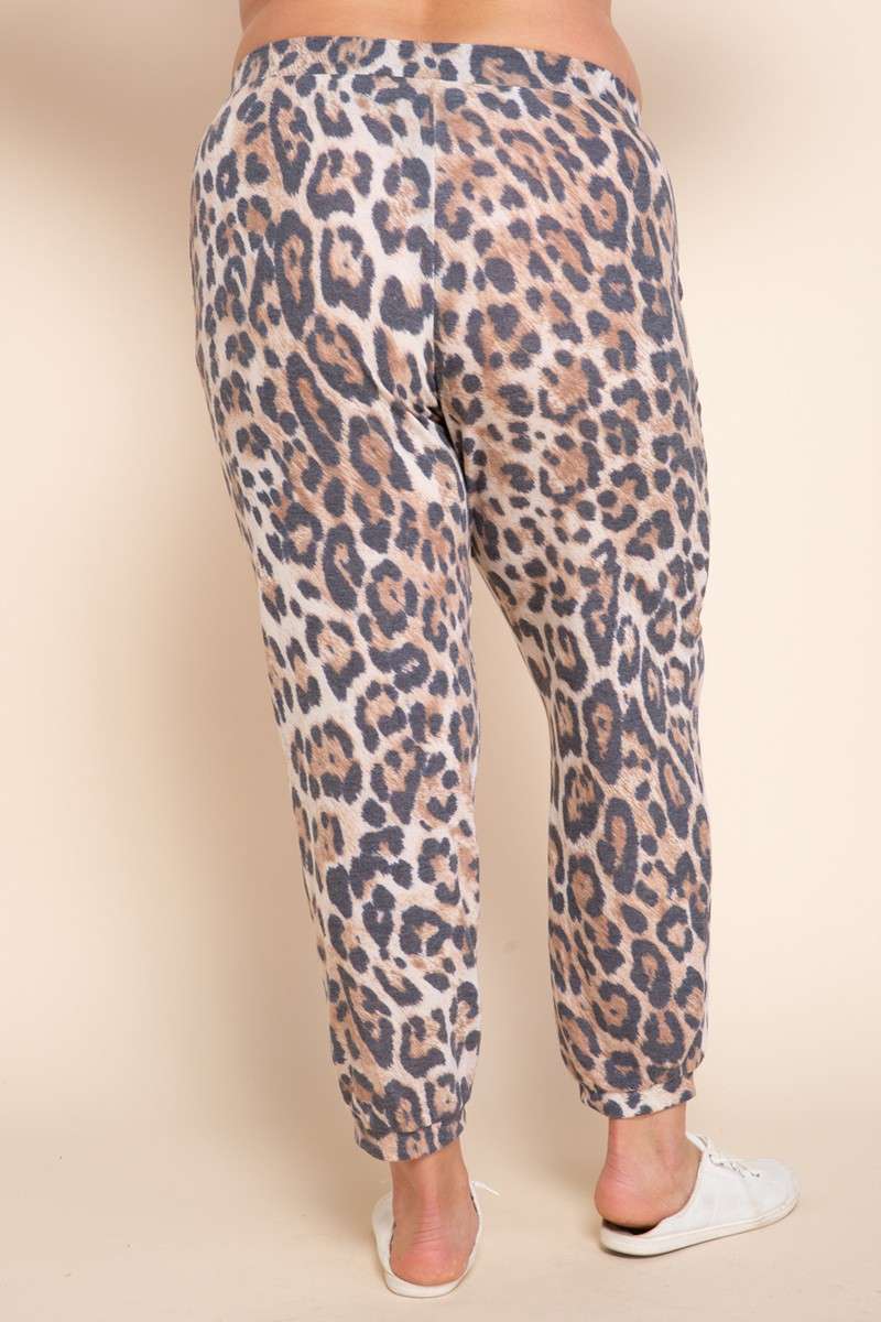 Curvy Cowgirl Leopard Jogger Pants