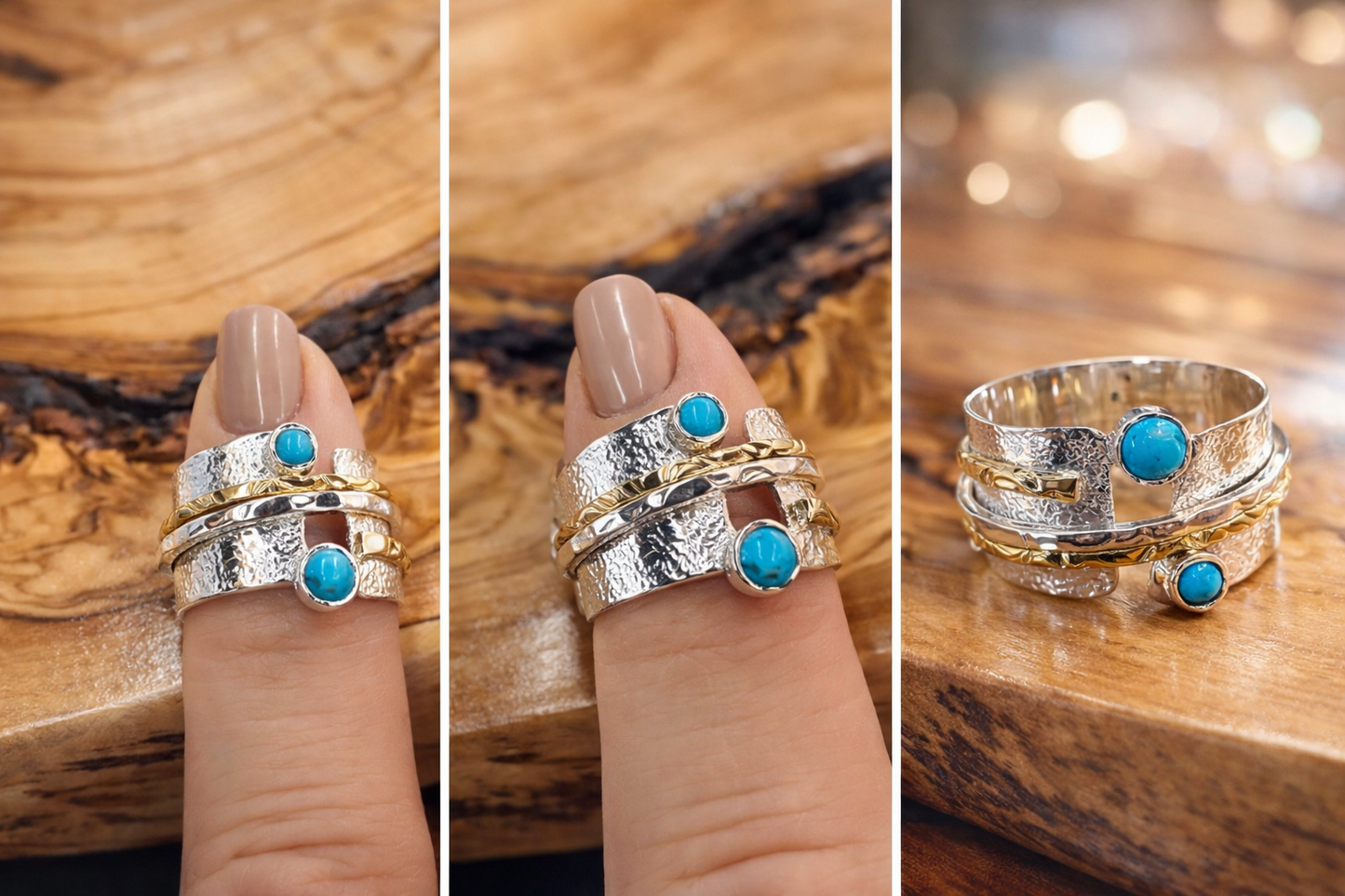 Blue Mesa Turquoise Spinner Ring