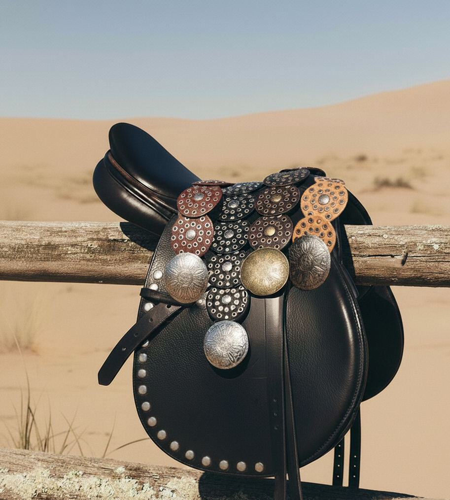 Wide Western Disc Belt with Grommets