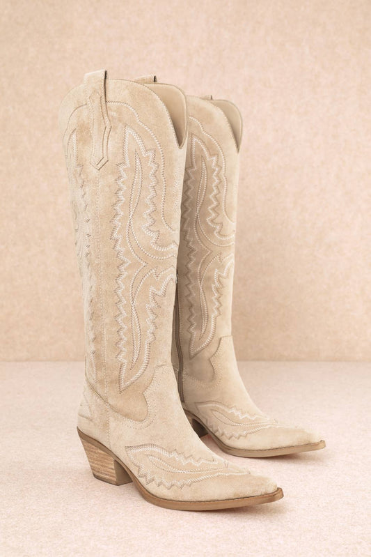 The Savannah Embroidered Tall Boot