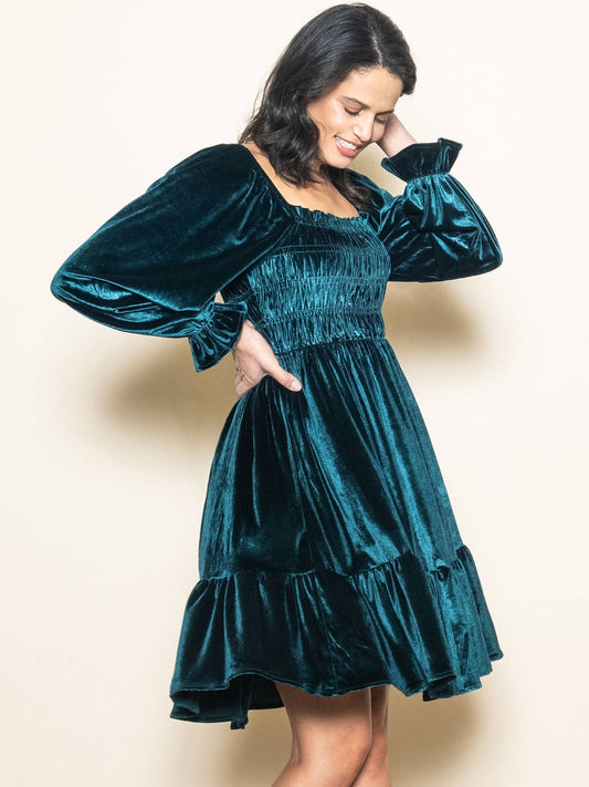 Velvet Prairie Tiered Dress