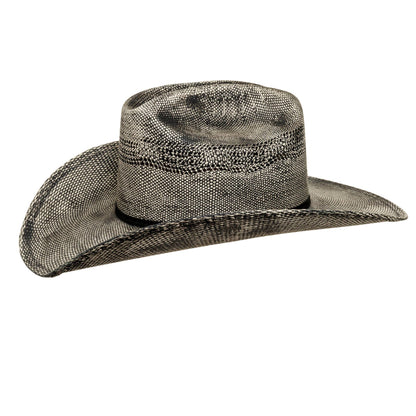 Moonwalk Distressed Bangora Straw Cowboy Hat – Grey