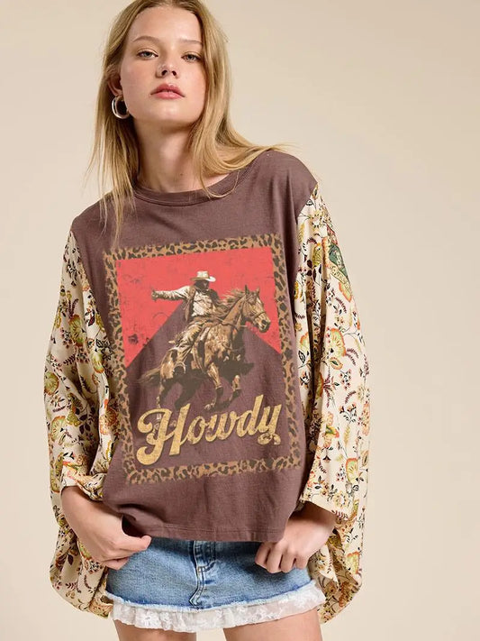 Howdy Cowboy Kaftan Top