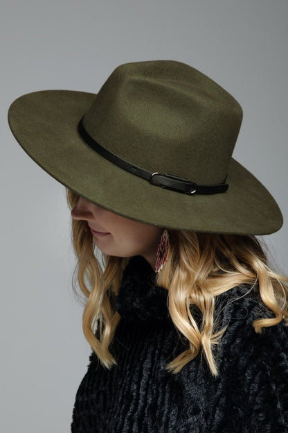 Warm Grey Boho Wool Hat