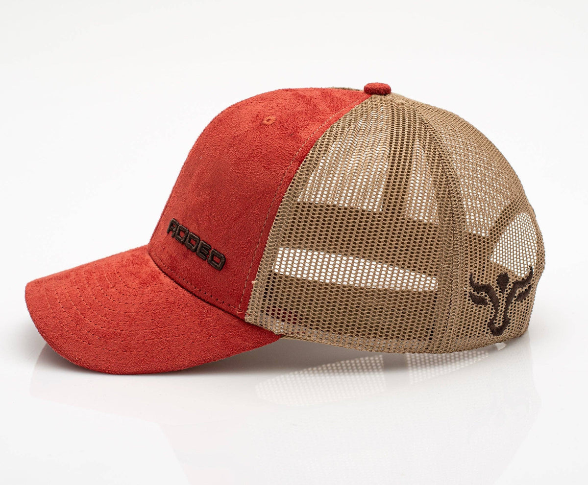 Rodeo Rust Suede-Look Trucker Hat