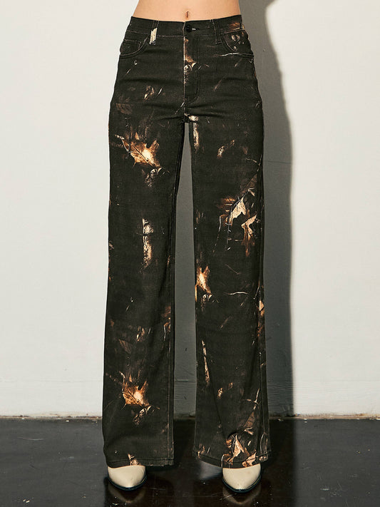 Backwoods After Dark Wide Leg Jeans