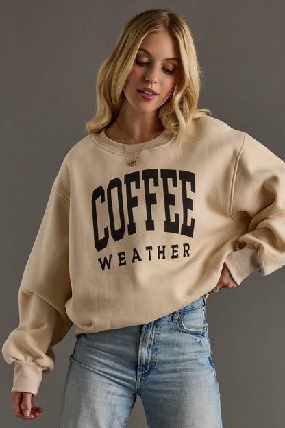 Coffee Weather Graphic Sweatshirt