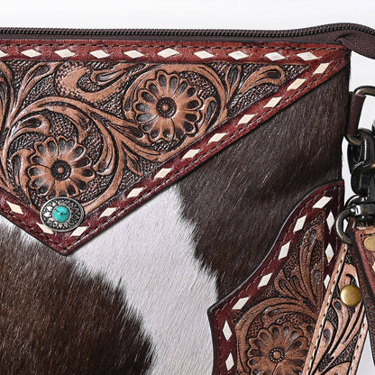 Leather Crossbody Turquoise Stone