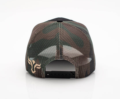 Rodeo Black Embroidered Trucker Hat