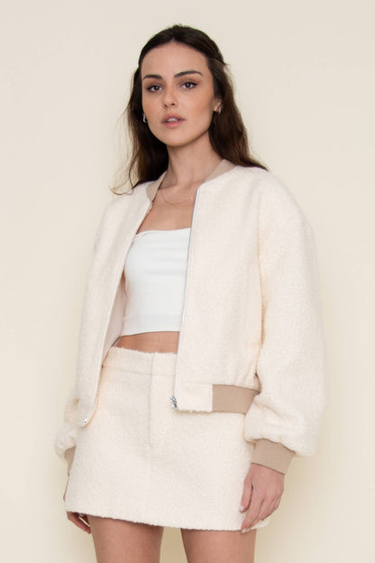 Cozy Ivory Fleece Jacket