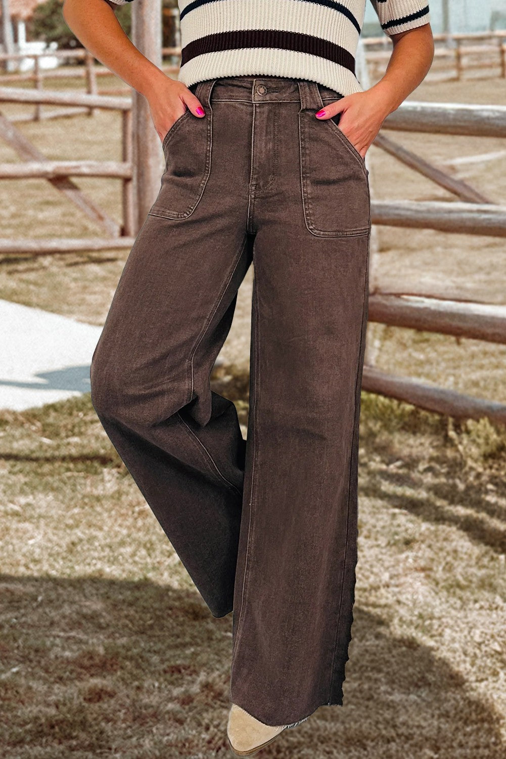 Patch Pocket Western Vintage Wash