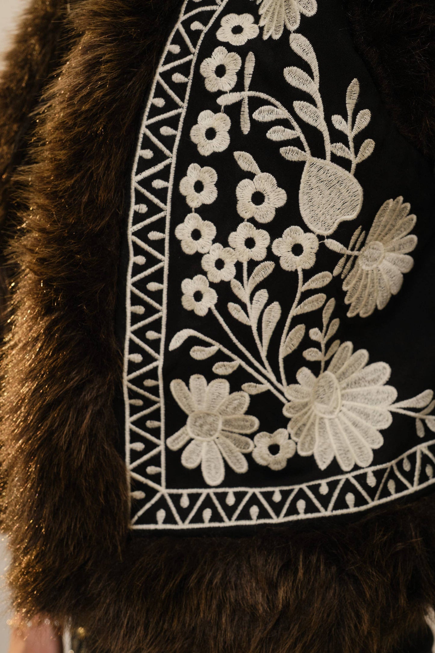 Wildflower Fur-Trimed Vest