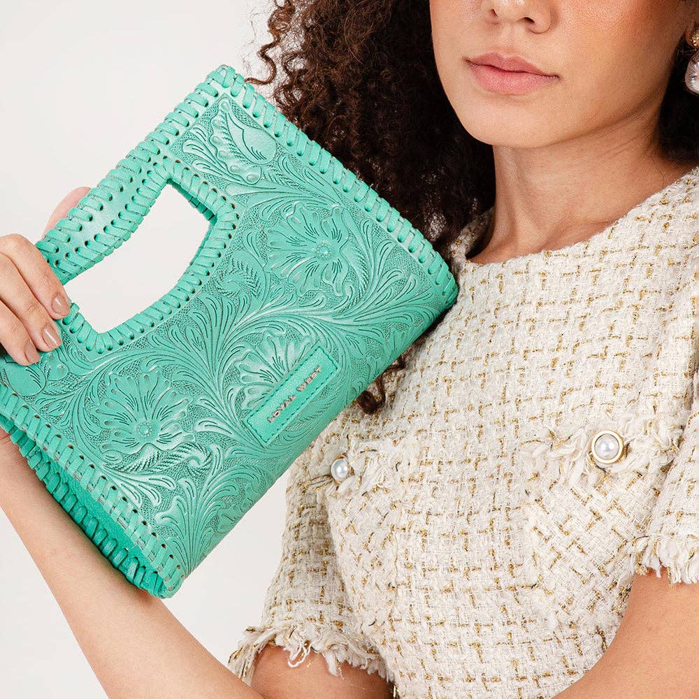 Alma Hand-Tooled Leather Crossbody Bag