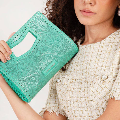 Alma Hand-Tooled Leather Crossbody Bag