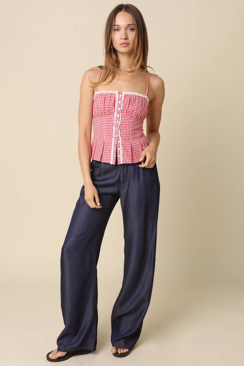 The Rodeo Sweetheart Peplum Cami