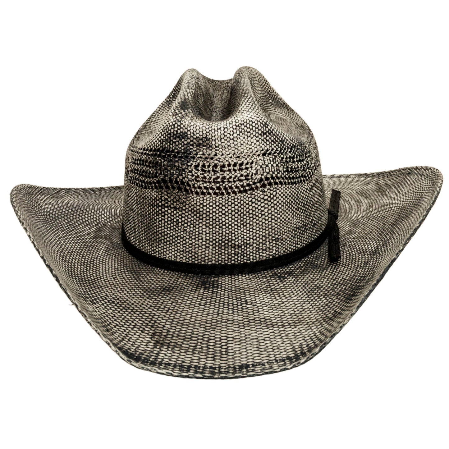 Moonwalk Distressed Bangora Straw Cowboy Hat – Grey