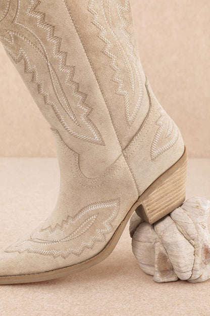 The Savannah Embroidered Tall Boot