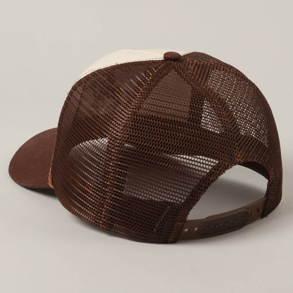 Howdy Cowboy Embroidered Mesh Trucker Cap