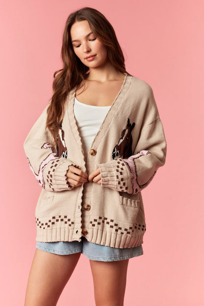 The Prairie Horseshoe Cardigan 🐎