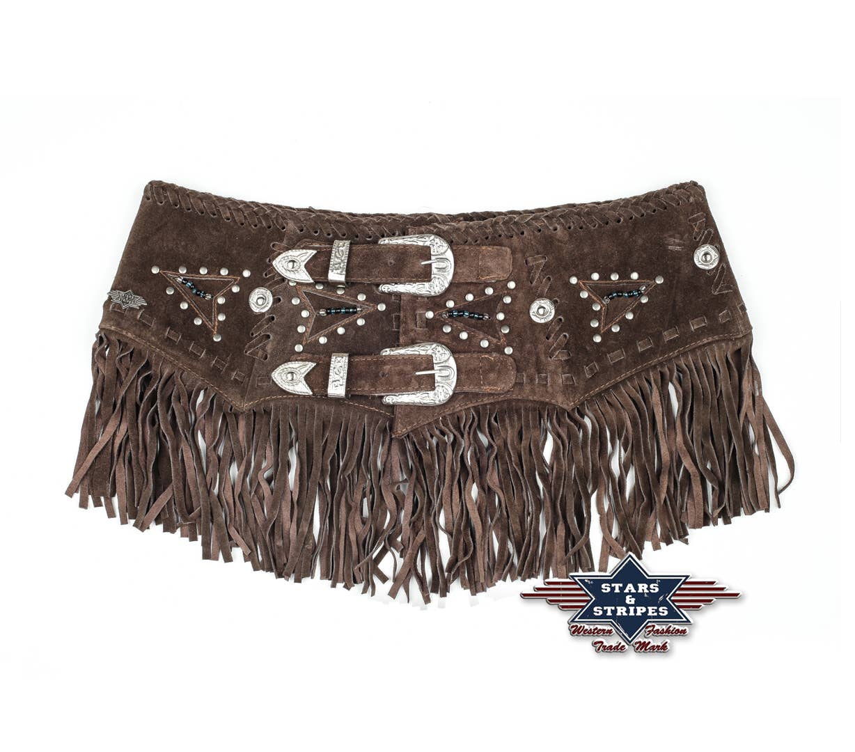 Western leather belt
