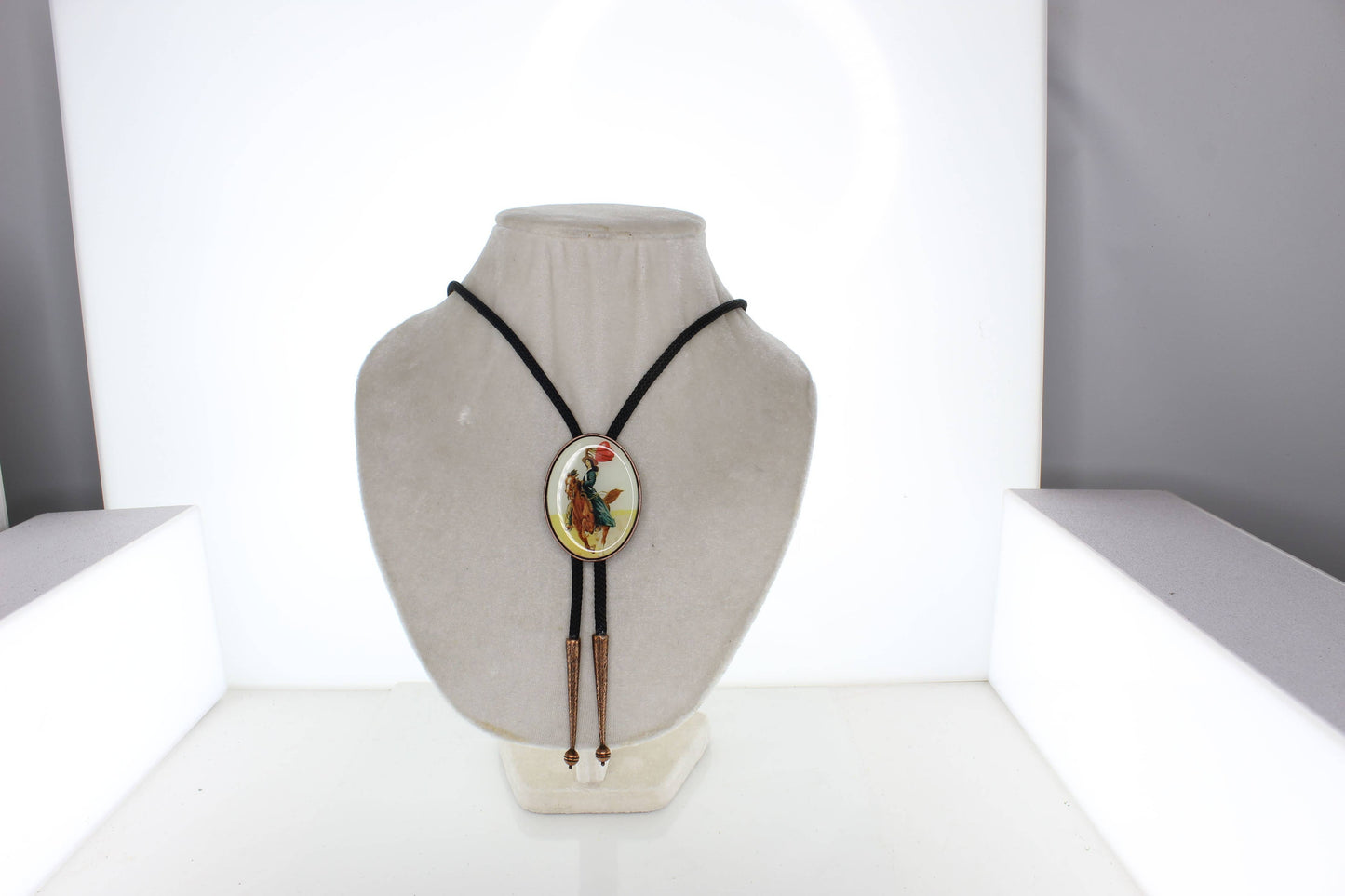 Prairie Rose Copper Cowgirl Bolo Tie