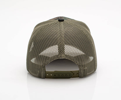 Camo Longhorn Embroidered Trucker Hat