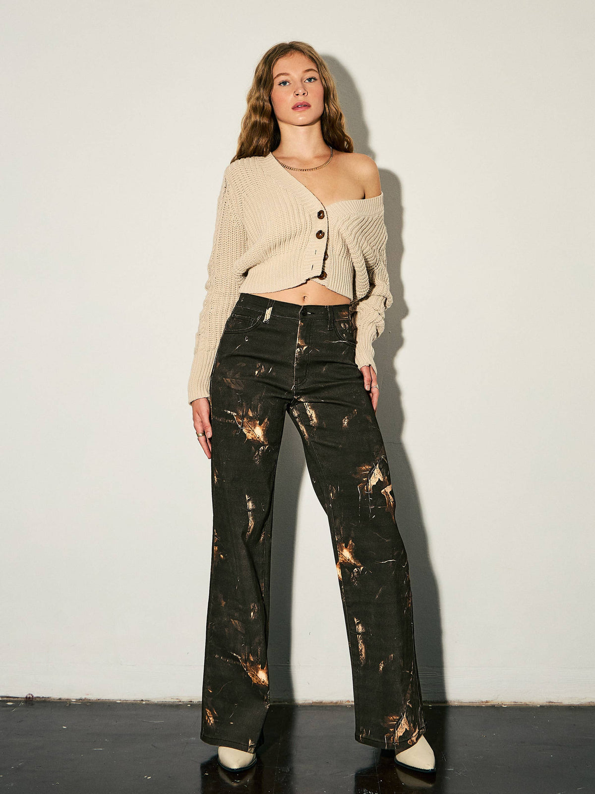 Backwoods After Dark Wide Leg Jeans