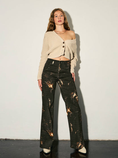 Backwoods After Dark Wide Leg Jeans