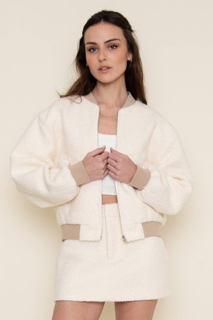 Cozy Ivory Fleece Jacket