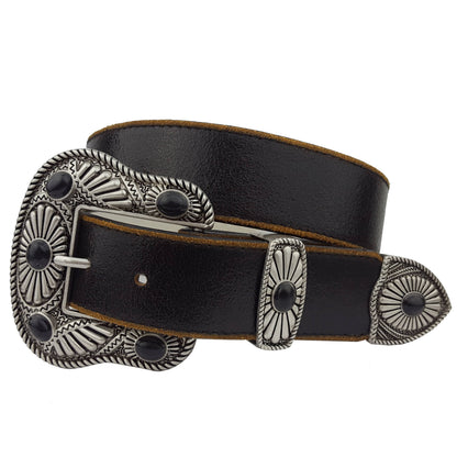 Vintage Stone Western Buckle Bel