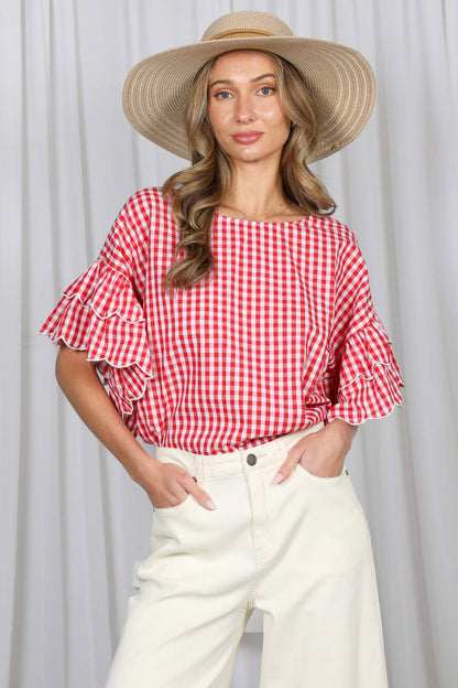 Prairie Picnic Ruffle Top