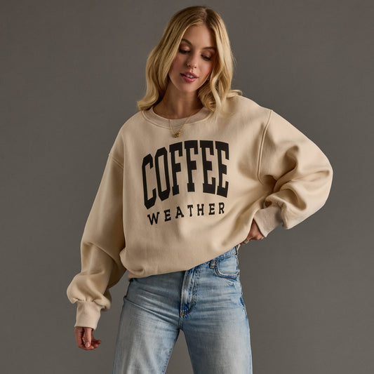 Coffee Weather Graphic Sweatshirt
