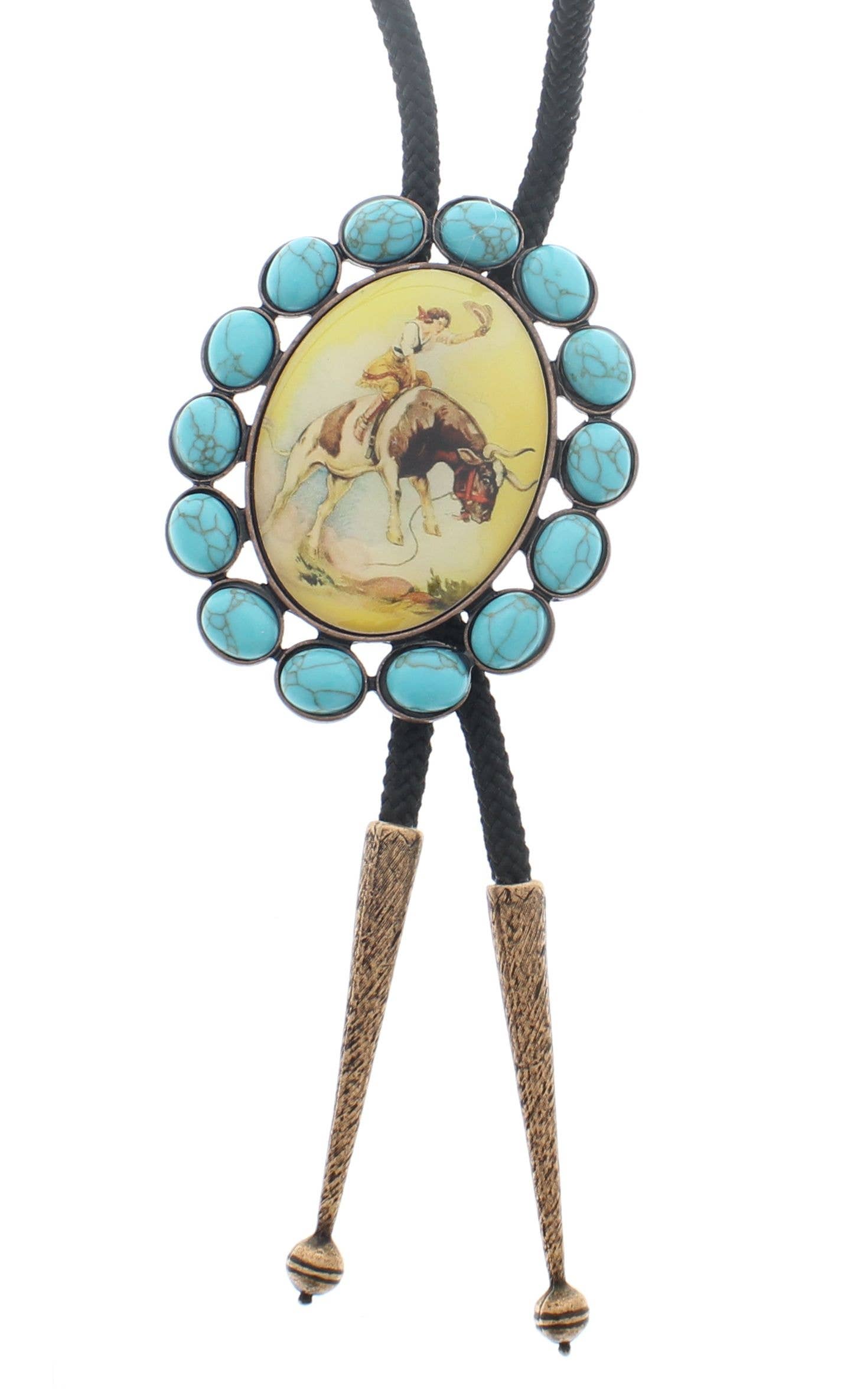 Rodeo Queen Turquoise Bolo Tie