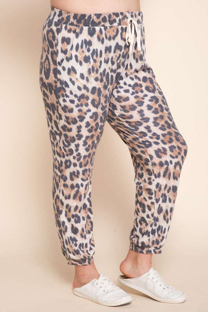 Curvy Cowgirl Leopard Jogger Pants
