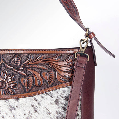 Hand-Tooled Leather Cowhide Bag