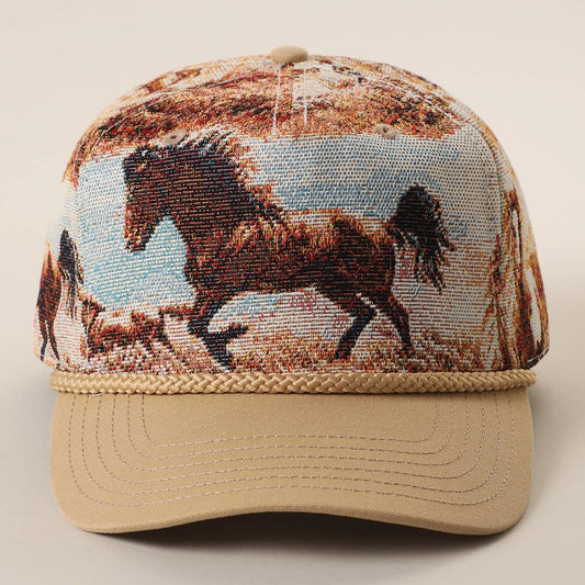 Wild Horse Tapestry Trucker Hat
