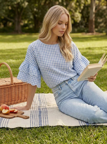 Prairie Picnic Ruffle Top