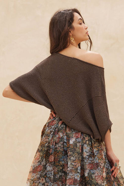 Sundown Pointelle Knit Sweater