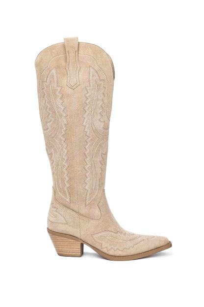 The Savannah Embroidered Tall Boot