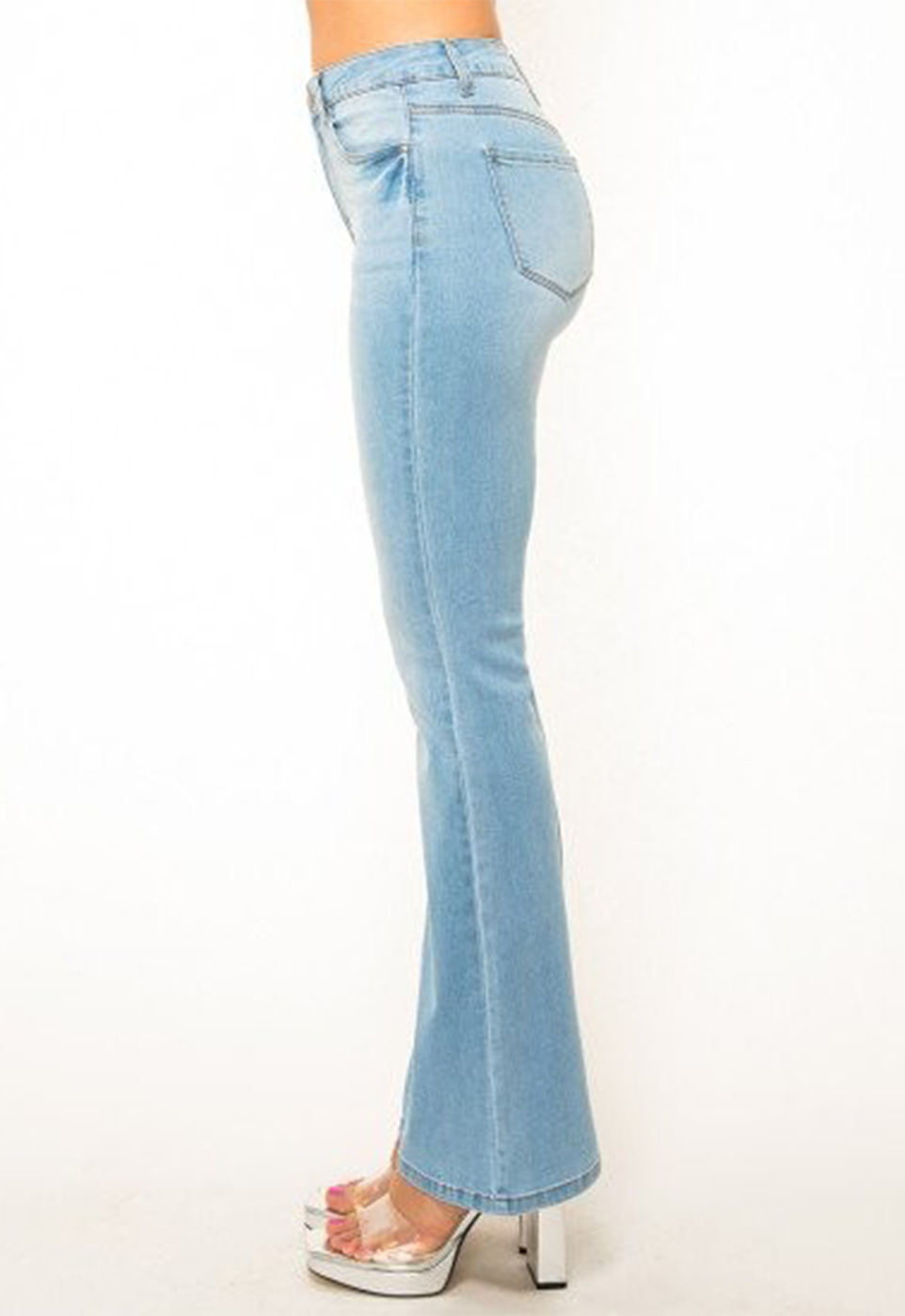 Curvy Cowgirl Black High Rise Slim Bootcut Jeans