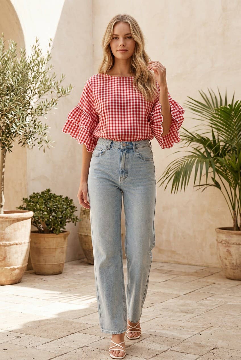 Prairie Picnic Ruffle Top