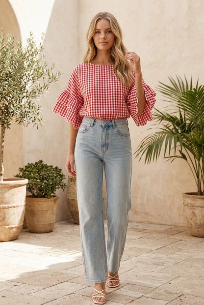 Prairie Picnic Ruffle Top