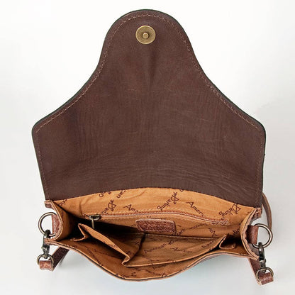 High Desert Turquoise Stone Leather Crossbody