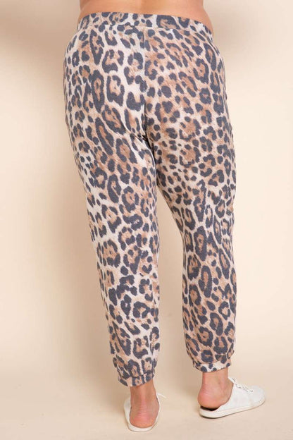 Curvy Cowgirl Leopard Jogger Pants