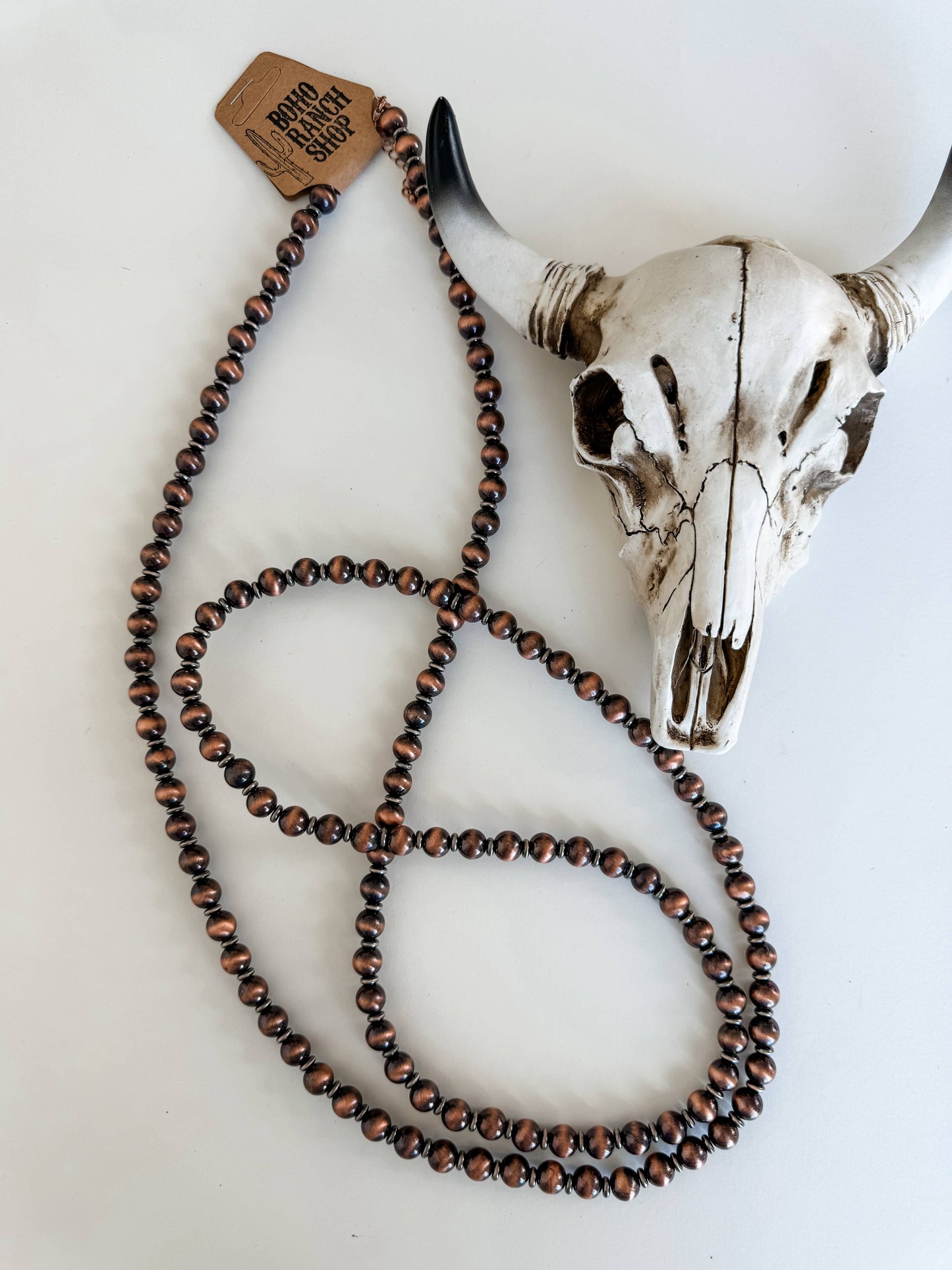 60" Turquoise Navajo Pearl Western Necklace