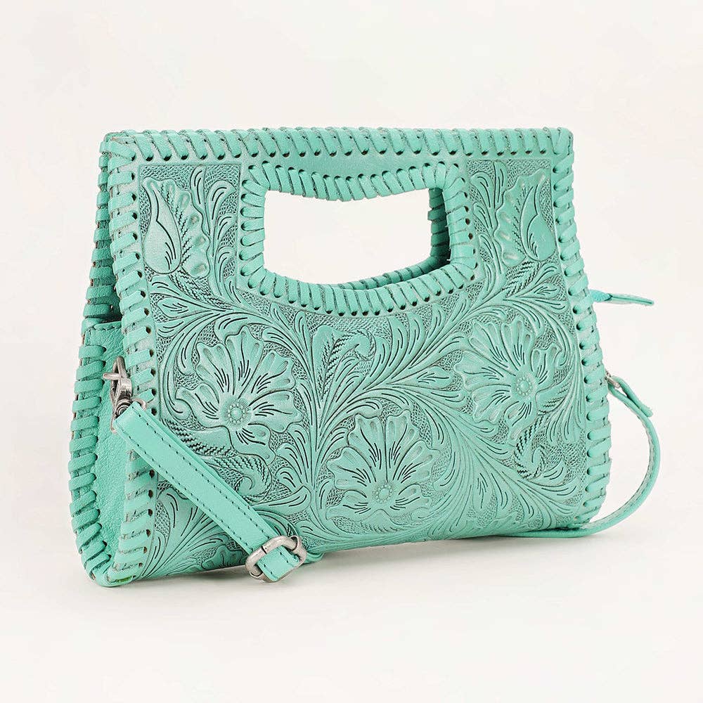 Alma Hand-Tooled Leather Crossbody Bag